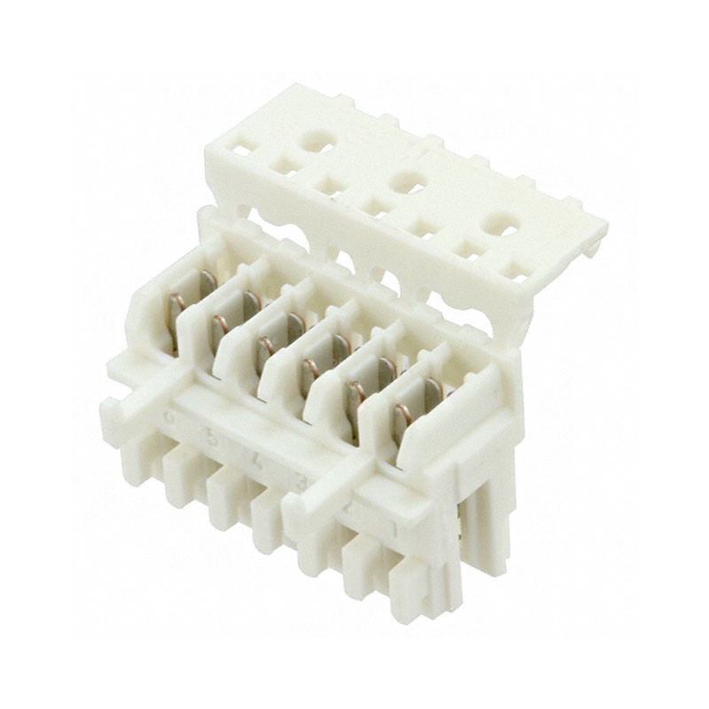 1 pcs : 3-1534796-6 - CONN RCPT 6POS IDC 22-24AWG TIN