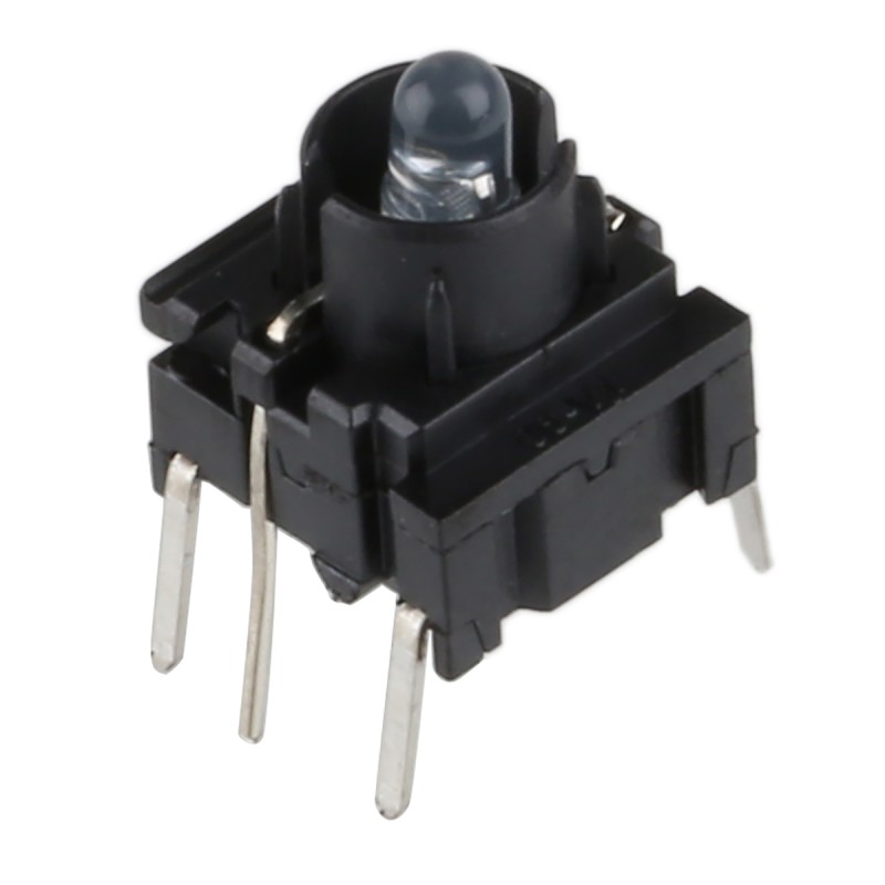 50 pcs - IP67 Blue Side Cap Tactile Switch, SPST 50 mA 6.5 (Dia.)mm PCB