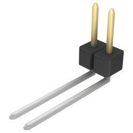 1 pcs : PBC02SBEN - CONN HEADER R/A 2POS 2.54MM