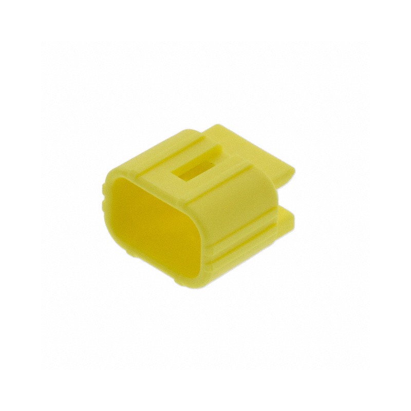 1 pcs : 174355-7 - CONN CAP 2POS DBL LOCK YELLOW