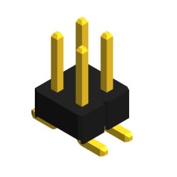 1 pcs : PHED-SS004G1ABONE-B300 - MALE HEADER VERTICAL SMD 4POS G/