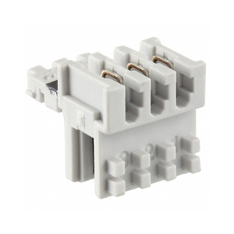 1 pcs : 284930-3 - CONN RCPT 3POS IDC 22-24AWG TIN