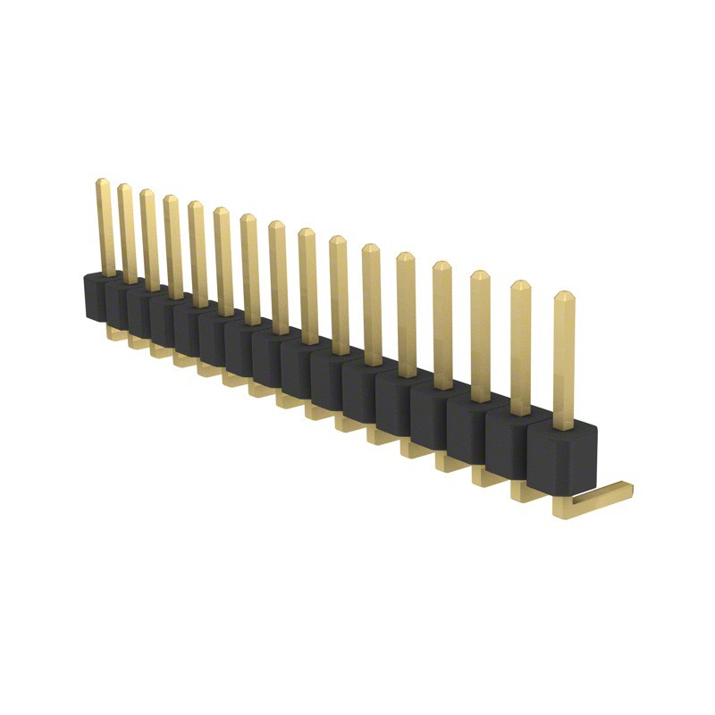 1 pcs : PRPC016SBAN-M71RC - CONN HEADER R/A 16POS 2.54MM