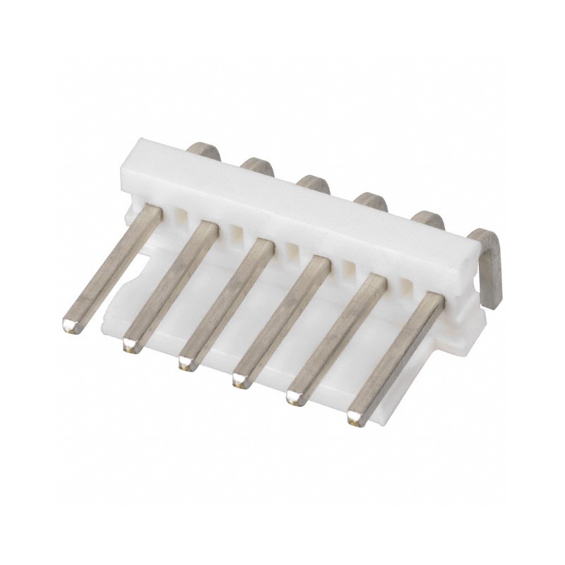 1 pcs : 640387-6 - CONN HEADER R/A 6POS 3.96MM