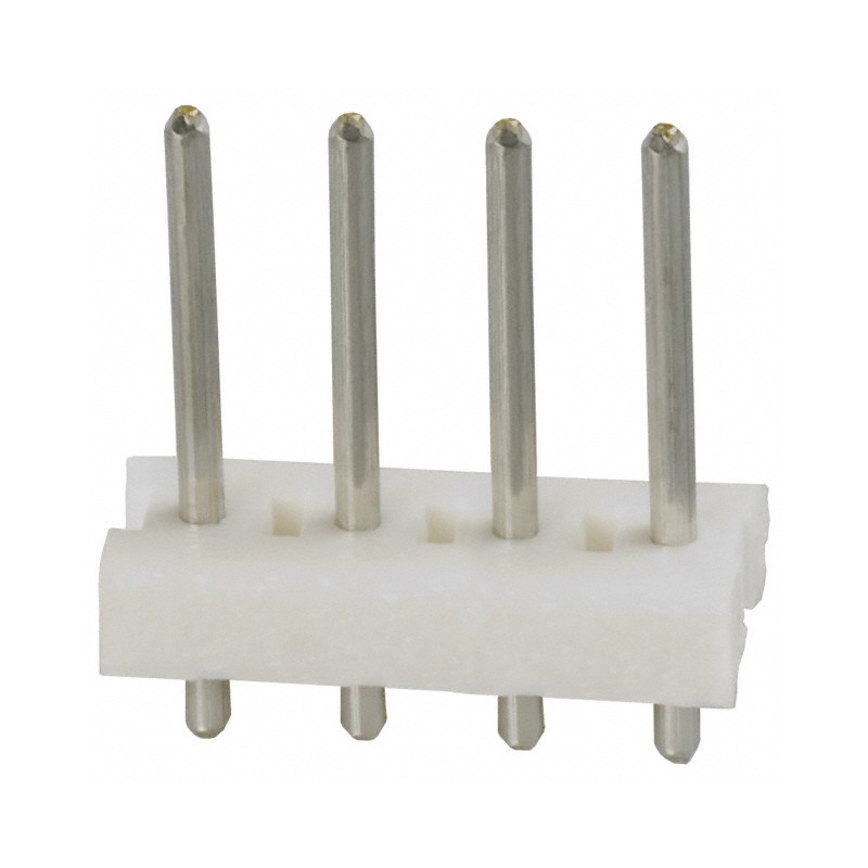 1 pcs : 640384-4 - CONN HEADER VERT 4POS 3.96MM
