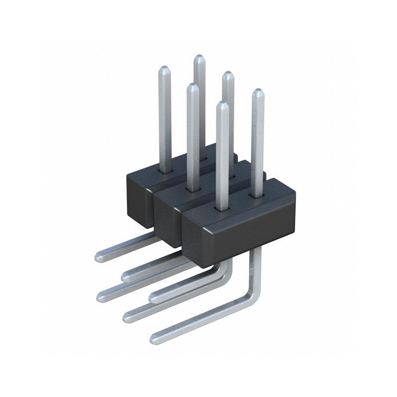 1 pcs : PEC03DBAN - CONN HEADER R/A 6POS 2.54MM