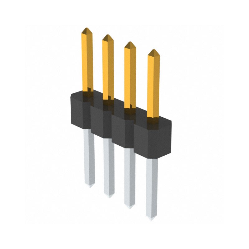 1 pcs : PBC04SABN - CONN HEADER VERT 4POS 2.54MM