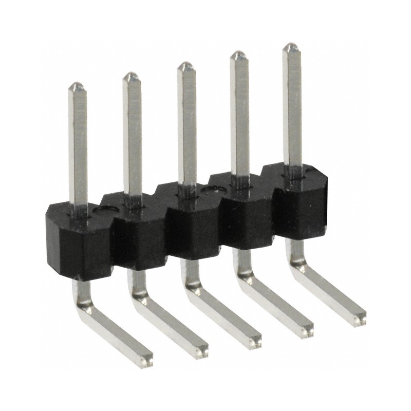 1 pcs : PEC05SBBN - CONN HEADER R/A 5POS 2.54MM