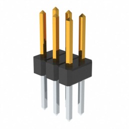 1 pcs : PBC03DABN - CONN HEADER VERT 6POS 2.54MM