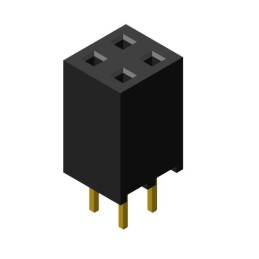 1 pcs : FHMD-DA004G1NBON-G - FEMALE HEADER VERTICAL THROUGH H