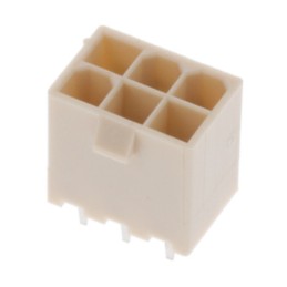 1 pcs : 4-1775099-1 - CONN RCPT 6POS 0.165 TIN PCB