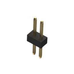 1 pcs : BC020-02-A-0200-0300-L-G - 2POS 1.0MM PITCH PIN HEADER, SIL