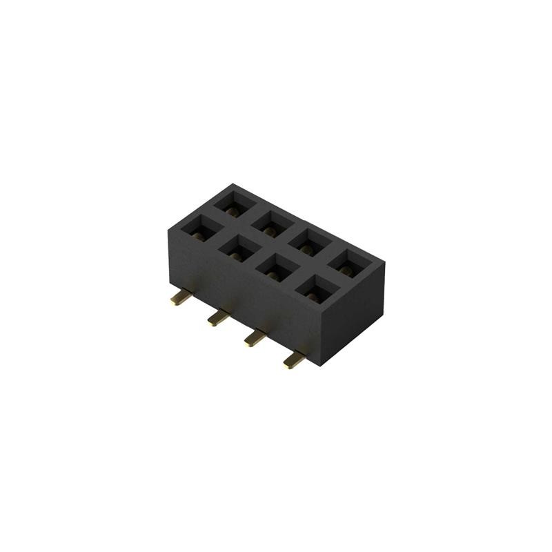 1 pcs : BF080-08-A-0-L-C - 8POS, 2MM PITCH SOCKET, DIL, SMT