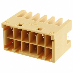 1 pcs : 4-1971906-6 - CONN HEADER VERT 12POS 3.3MM