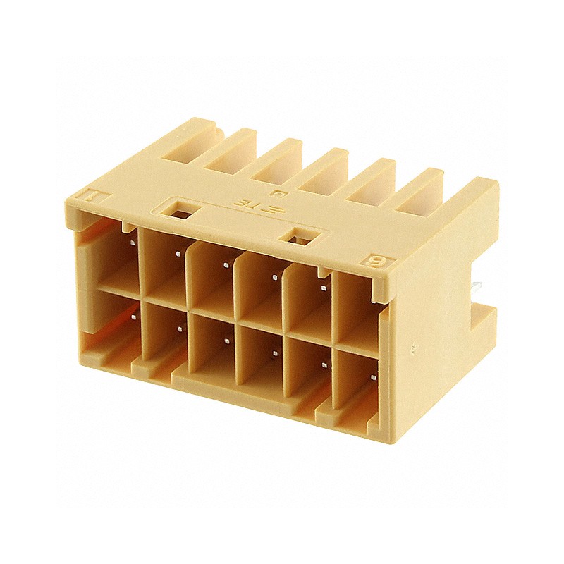 1 pcs : 4-1971906-6 - CONN HEADER VERT 12POS 3.3MM