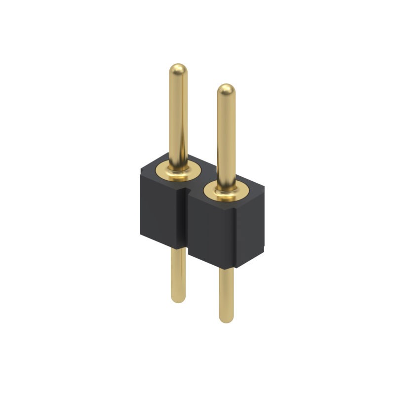 1 pcs : 800-10-002-10-001000 - CONN HEADER VERT 2POS 2.54MM