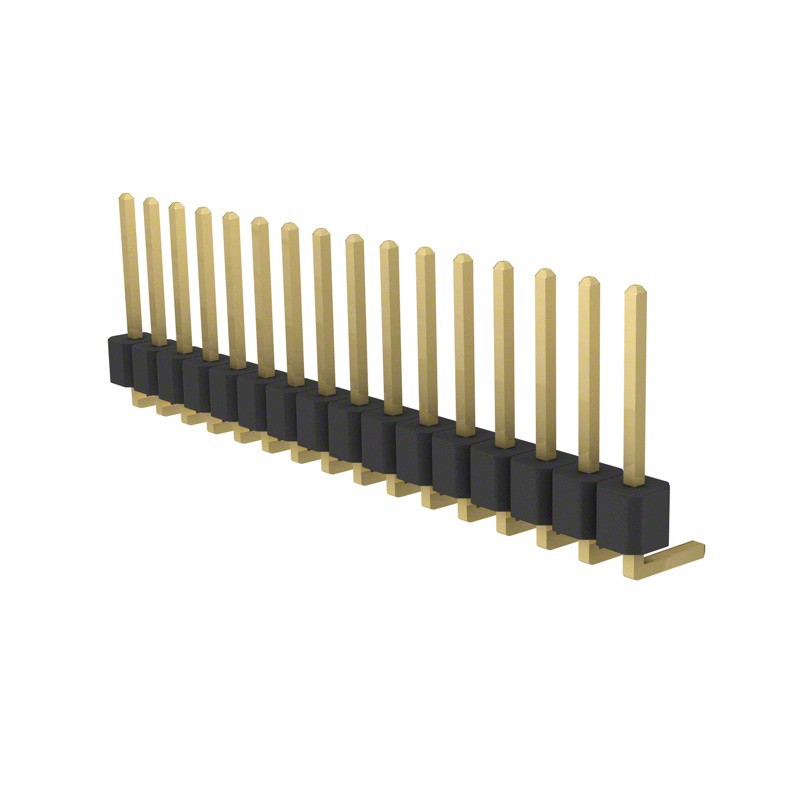 1 pcs : PRPC016SGAN-M71RC - CONN HEADER R/A 16POS 2.54MM