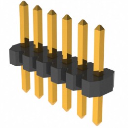 1 pcs : GRPB061VWVN-RC - CONN HEADER VERT 6POS 1.27MM