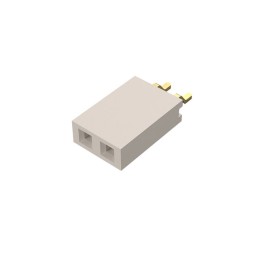 1 pcs : BG300-02-A-L-A - 2W, 2.54MM PTH SOCKET, SIL, SMT,
