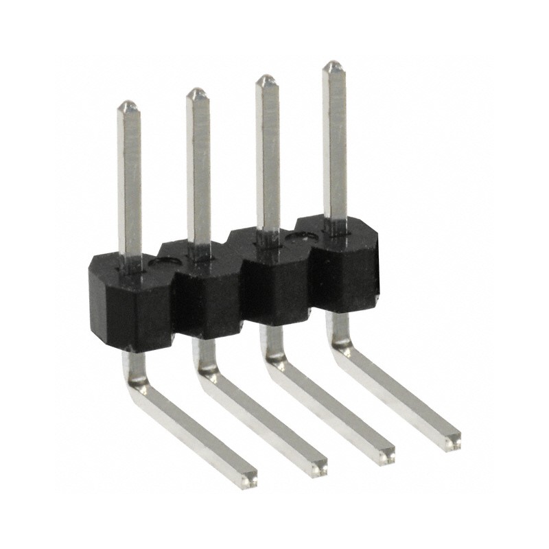 1 pcs : PEC04SBCN - CONN HEADER R/A 4POS 2.54MM