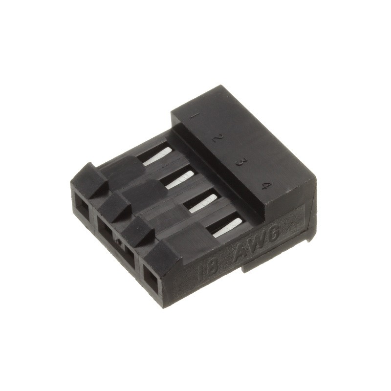 1 pcs : 3-644570-4 - CONN RCPT 4POS IDC 18AWG TIN