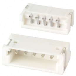 1 pcs : S5B-ZR-SM4A-TF - CONN HEADER SMD R/A 5POS 1.5MM