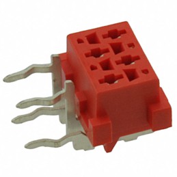 1 pcs : 215460-4 - CONN RCPT 4POS 0.1 TIN PCB R/A