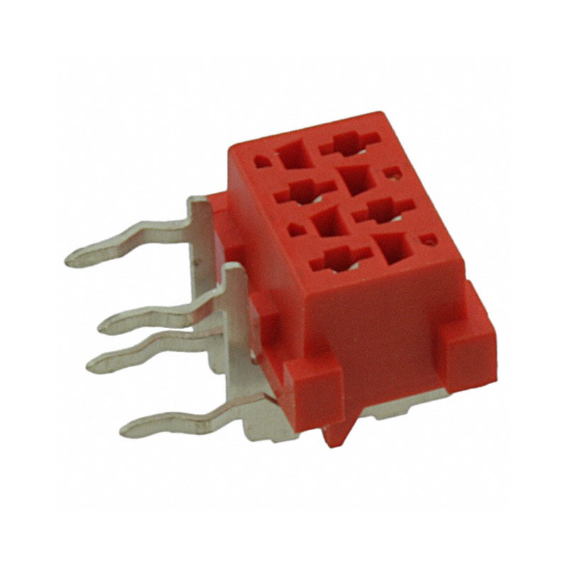 1 pcs : 215460-4 - CONN RCPT 4POS 0.1 TIN PCB R/A