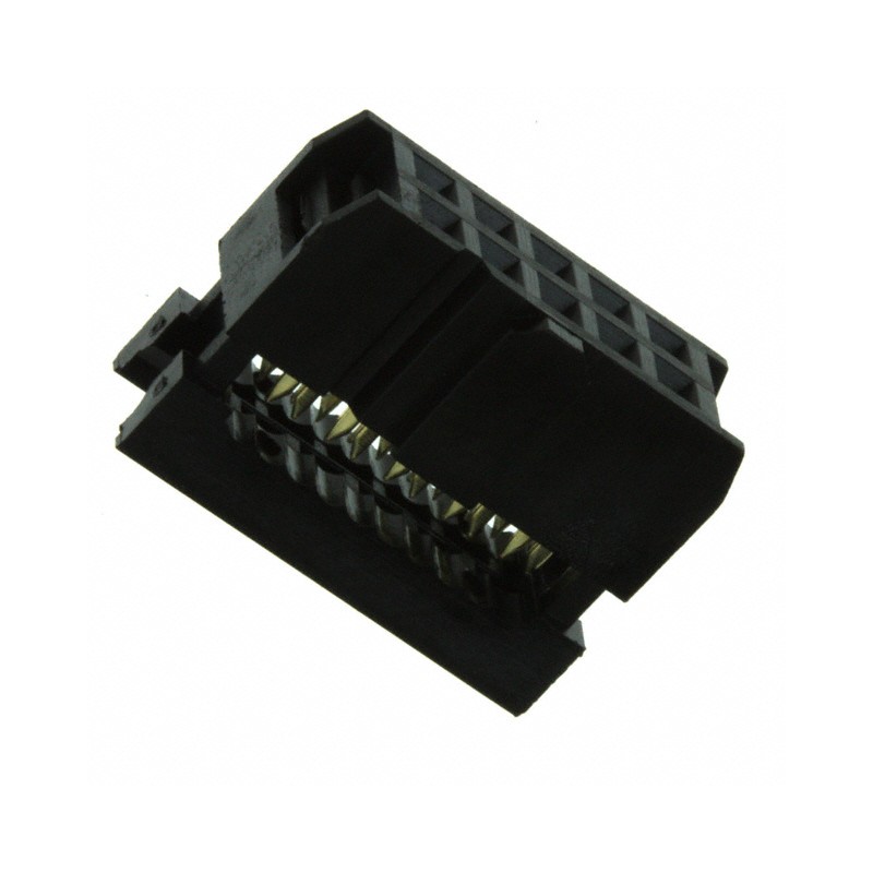 1 pcs : SFH210-PPPC-D05-ID-BK - CONN HEADER 10POS IDC 28AWG GOLD