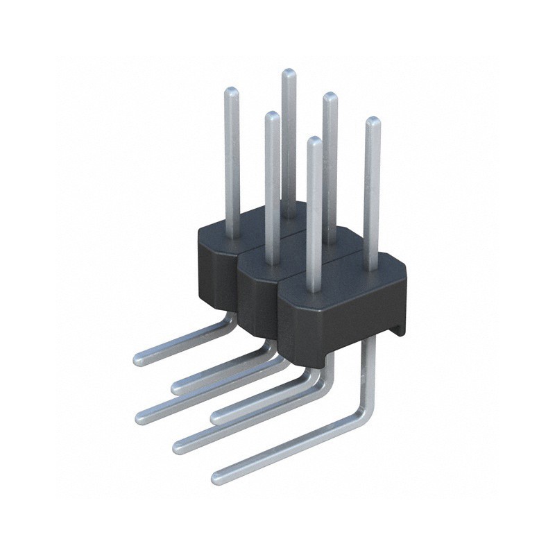 1 pcs : PEC03DBBN - CONN HEADER R/A 6POS 2.54MM