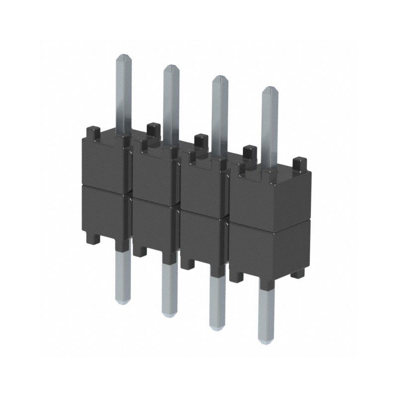 1 pcs : DW-04-07-T-S-200 - CONN HDR 4POS 0.1 STACK T/H TIN