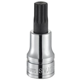 1 pcs - Facom 1/2 in Drive Bit Socket, XZN Spline Bit, M12, 60 mm Overall Length