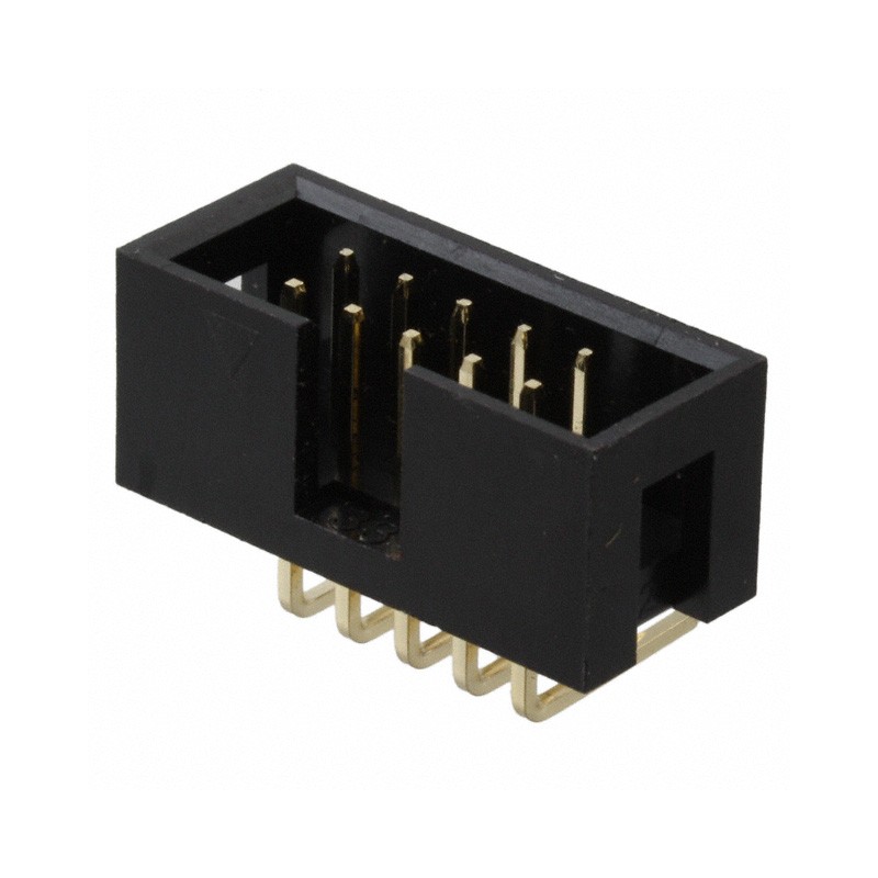 1 pcs : 302-R101 - CONN HEADER R/A 10POS 2.54MM