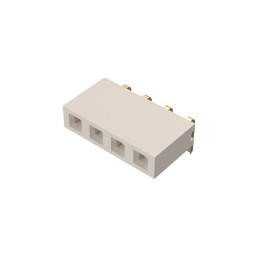 1 pcs : BG302-04-A-L-G - 4W, 2.54MM PTH SOCKET, SIL, TH,