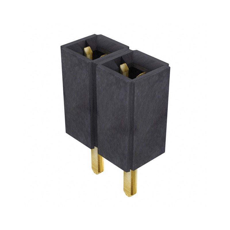 1 pcs : SLW-102-01-G-S - CONN RCPT 2POS 0.1 GOLD PCB