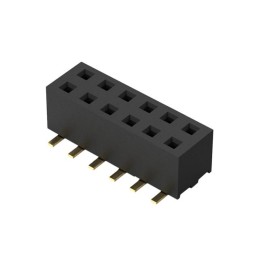 1 pcs : BF100-12-A-D-0-0640-L-C - 12POS, 2MM PITCH SOCKET, DIL, SM