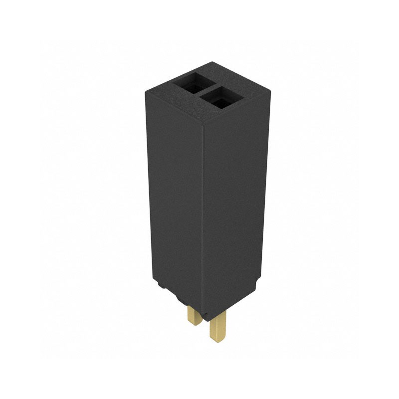 1 pcs : SMS-102-01-G-S - CONN RCPT 2POS 0.05 GOLD PCB