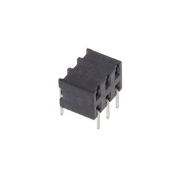 1 pcs : 2314916-6 - 6P,2MM,B-B,REC,DRHZ,2.1,0.1AU,TB