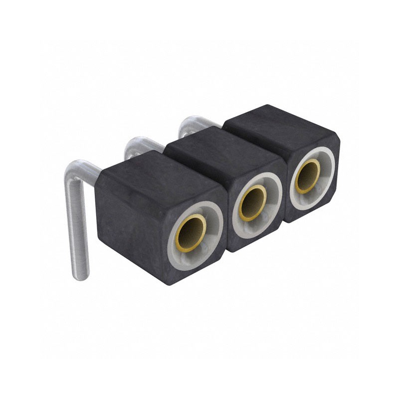 1 pcs : 801-83-003-20-002101 - CONN SOCKET 3P 0.1 GOLD PCB R/A