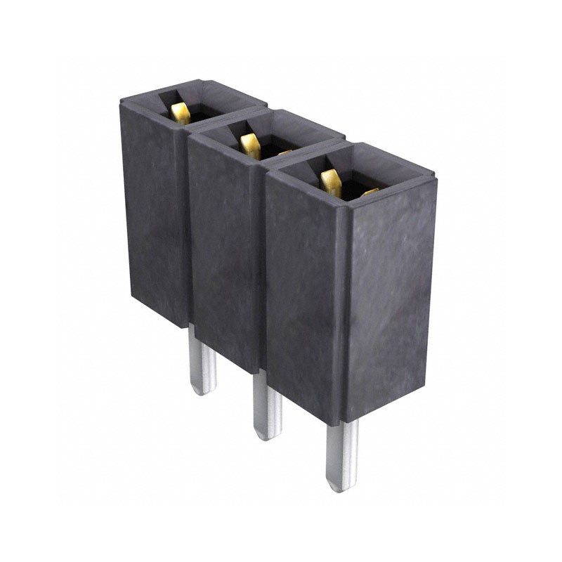 1 pcs : SLW-103-01-F-S - CONN RCPT 3POS 0.1 GOLD PCB