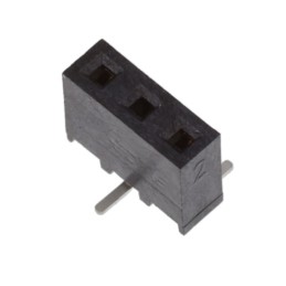 1 pcs : 2307813-3 - 3P,2MM,BB,REC,SRVT,SMD,0.1AU,TR,