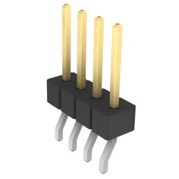 1 pcs : GBC04SGSN-M89 - CONN HEADER SMD R/A 4POS 2.54MM
