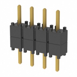 1 pcs : DW-04-07-G-S-200 - CONN HDR 4POS 0.1 STACK T/H GOLD