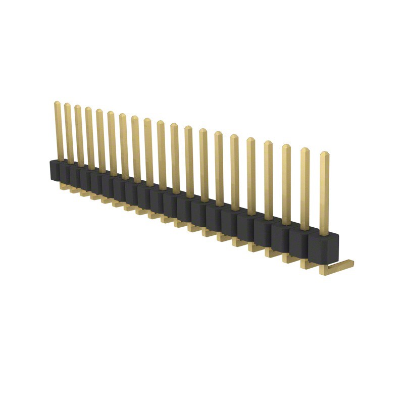 1 pcs : PRPC020SGAN-M71RC - CONN HEADER R/A 20POS 2.54MM