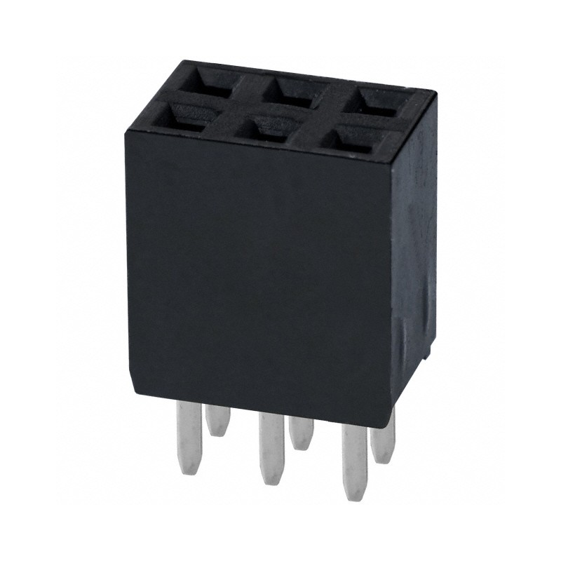 1 pcs : PPTC032LFBN-RC - CONN HDR 6POS 0.1 TIN PCB