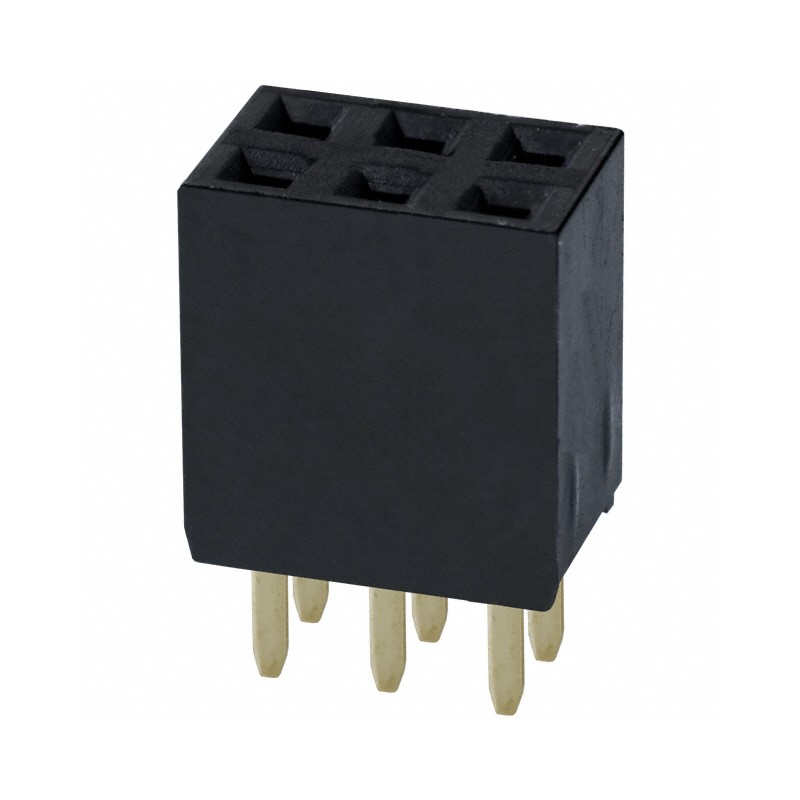 1 pcs : PPPC032LFBN-RC - CONN HDR 6POS 0.1 GOLD PCB