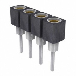 1 pcs : 831-87-004-10-001101 - CONN SOCKET 4POS 0.079 GOLD PCB