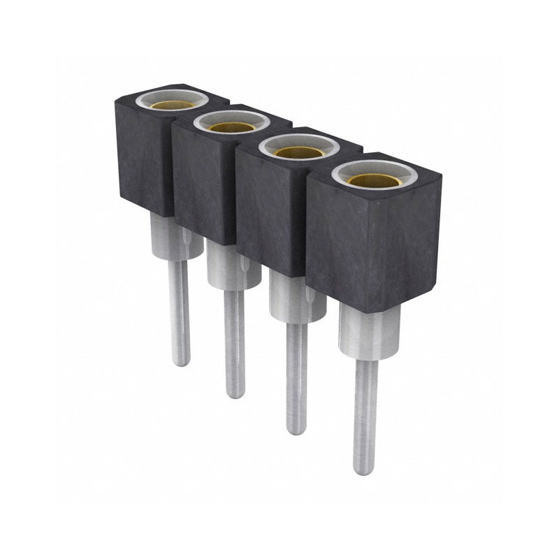 1 pcs : 831-87-004-10-001101 - CONN SOCKET 4POS 0.079 GOLD PCB