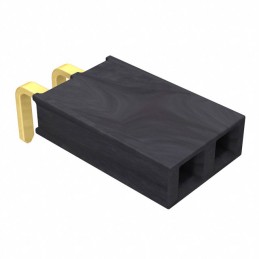 1 pcs : SSW-102-02-G-S-RA - CONN RCPT 2POS 0.1 GOLD PCB R/A
