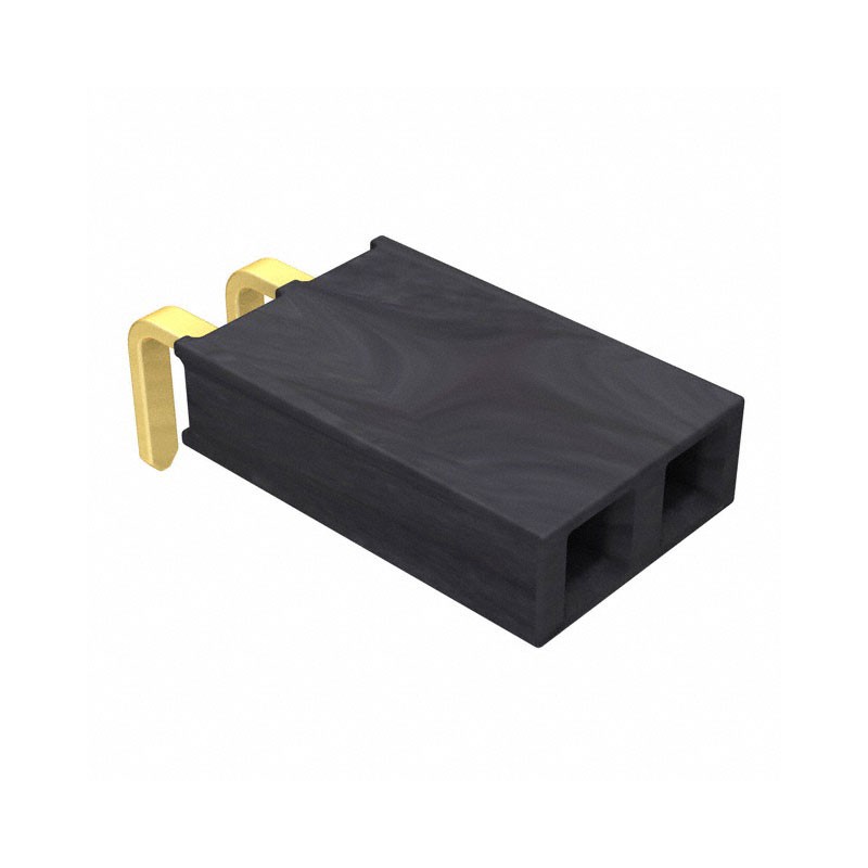 1 pcs : SSW-102-02-G-S-RA - CONN RCPT 2POS 0.1 GOLD PCB R/A